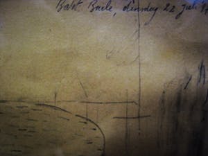 Bart Baele - Belgie - Doorleefde Kunst - Tekening - slapende Kat - gesigneerd 1997 kopen? Bied vanaf 1!