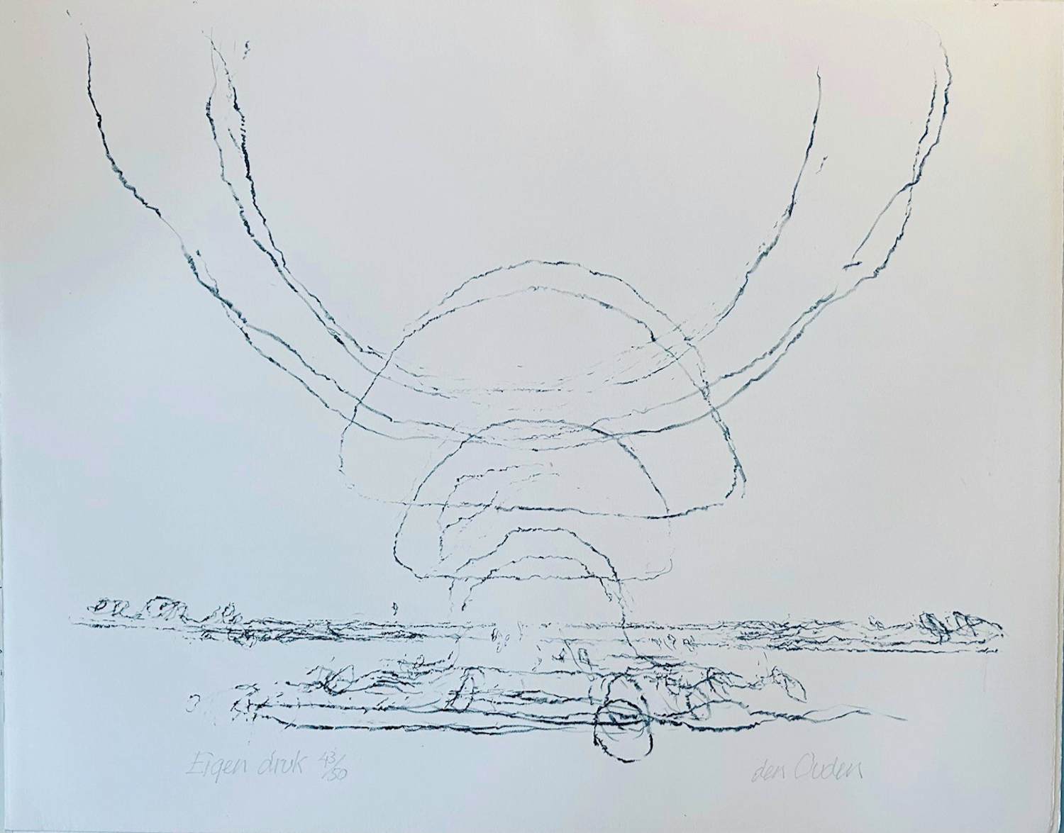 Buy Willem den Ouden - De Waal - twee litho's? Bid from 40!