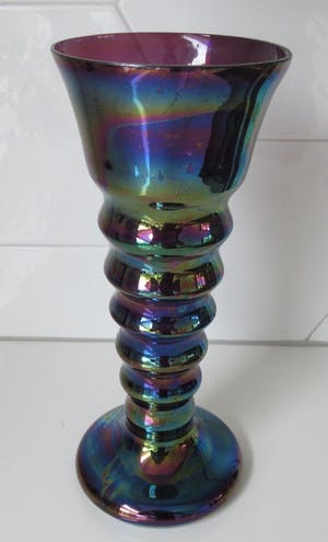 Wilhelm Kralik Sohne - Stel Art Nouveau Iridescent geglazuurde ribbelvazen kopen? Bied vanaf 10!