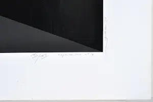 Marcel Henri Verdren - Espace noir no. 3 - Zeefdruk - Gesigneerd - 70x70 cm kopen? Bied vanaf 80!