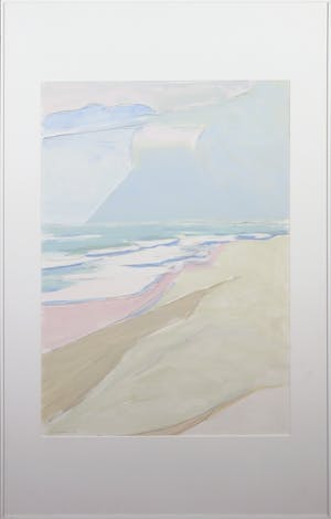 Paul Overhaus - Gemengde techniek, Zeeuws strand ll - Ingelijst kopen? Bied vanaf 50!