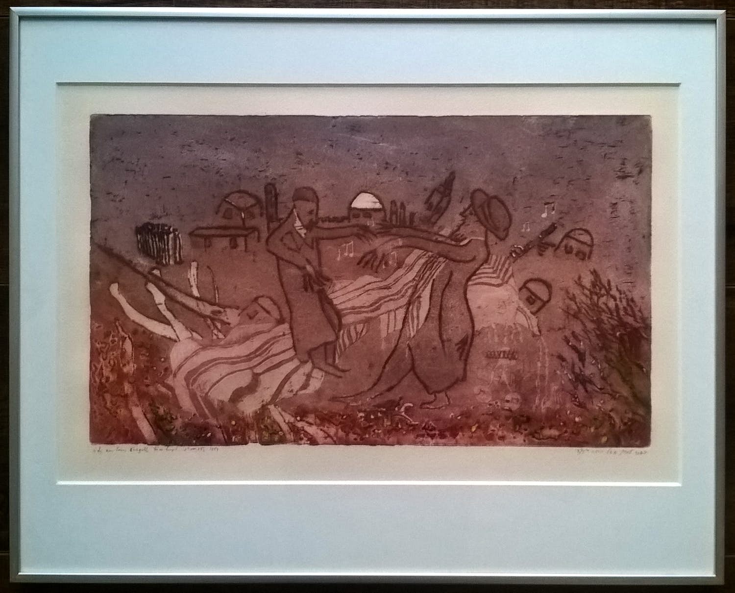 Marcus van Loopik - ode aan Marc Chagall – gesigneerde ets verkocht voor € 50!