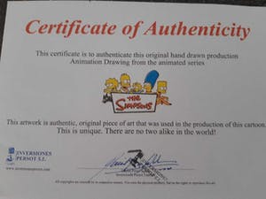 Matt Groening - origineel storyboard The Simpsons, ingelijst + certificaat kopen? Bied vanaf 99!
