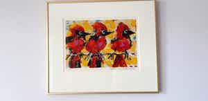 Willem van Scheijndel - 3 Vogeltjes verkocht voor € 25!