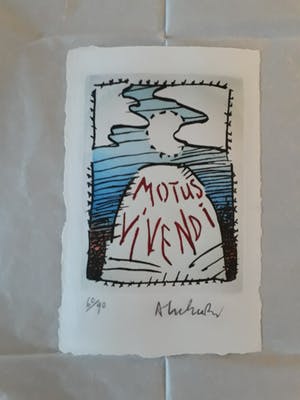 Pierre Alechinsky - motus vivendi kopen? Bied vanaf 325!