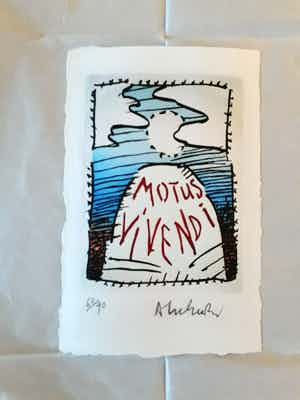 Pierre Alechinsky - motus vivendi verkocht voor € 325!