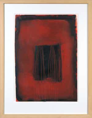 Hannah Kockx - Tempera en olieverf op doek, Ulysses 1 (Patan) - Ingelijst verkocht voor € 50!