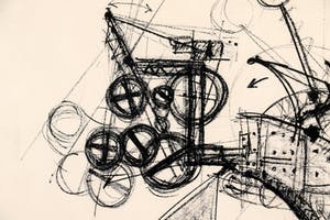 Jean Tinguely - Lithografie in zwart kopen? Bied vanaf 675!