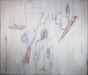 Jasper Krabbé - Olieverf op doek, Zonder titel - Ingelijst (Zeer groot) kopen? Bied vanaf 1000!