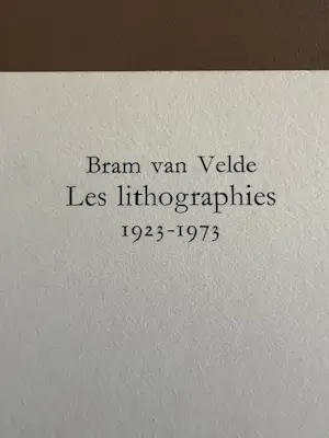 Bram van Velde - Les Lithographies I (1923-1973), II (1974-1978), III (1979-1981). complete set. kopen? Bied vanaf 100!