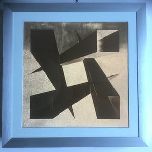 Niet of onleesbaar gesigneerd - 3 geometrische abstracte werken kopen? Bied vanaf 1!