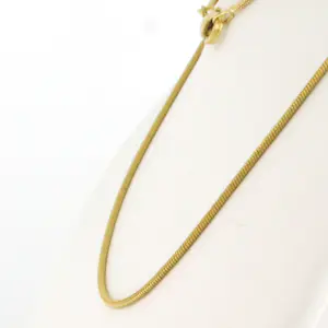 14k geelgouden slangen collier - 4.9 gram - 50 cm lang kopen? Bied vanaf 440!