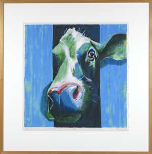 Theo Onnes - Zeefdruk, Eva - Ingelijst verkocht voor € 50!