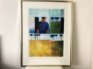 Magda Luttikhuizen - Zeefdruk, Zonder titel - Ingelijst verkocht voor € 50!