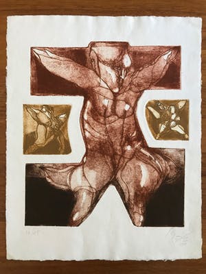 Carlos Mendez - Box met 3 mooie gesigneerde kleurenetsen - 1994 - kleine oplage 16/45 kopen? Bied vanaf 125!