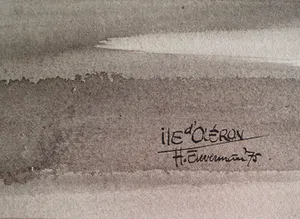 Hen Euverman - Ile d'Oléron | aquarel - Ingelijst kopen? Bied vanaf 95!