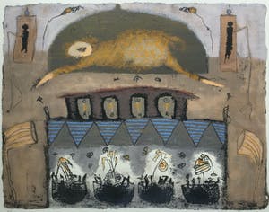 Liesbeth Rahder - z.t. | kleuren zeefdruk - ingelijst (groot) kopen? Bied vanaf 79!