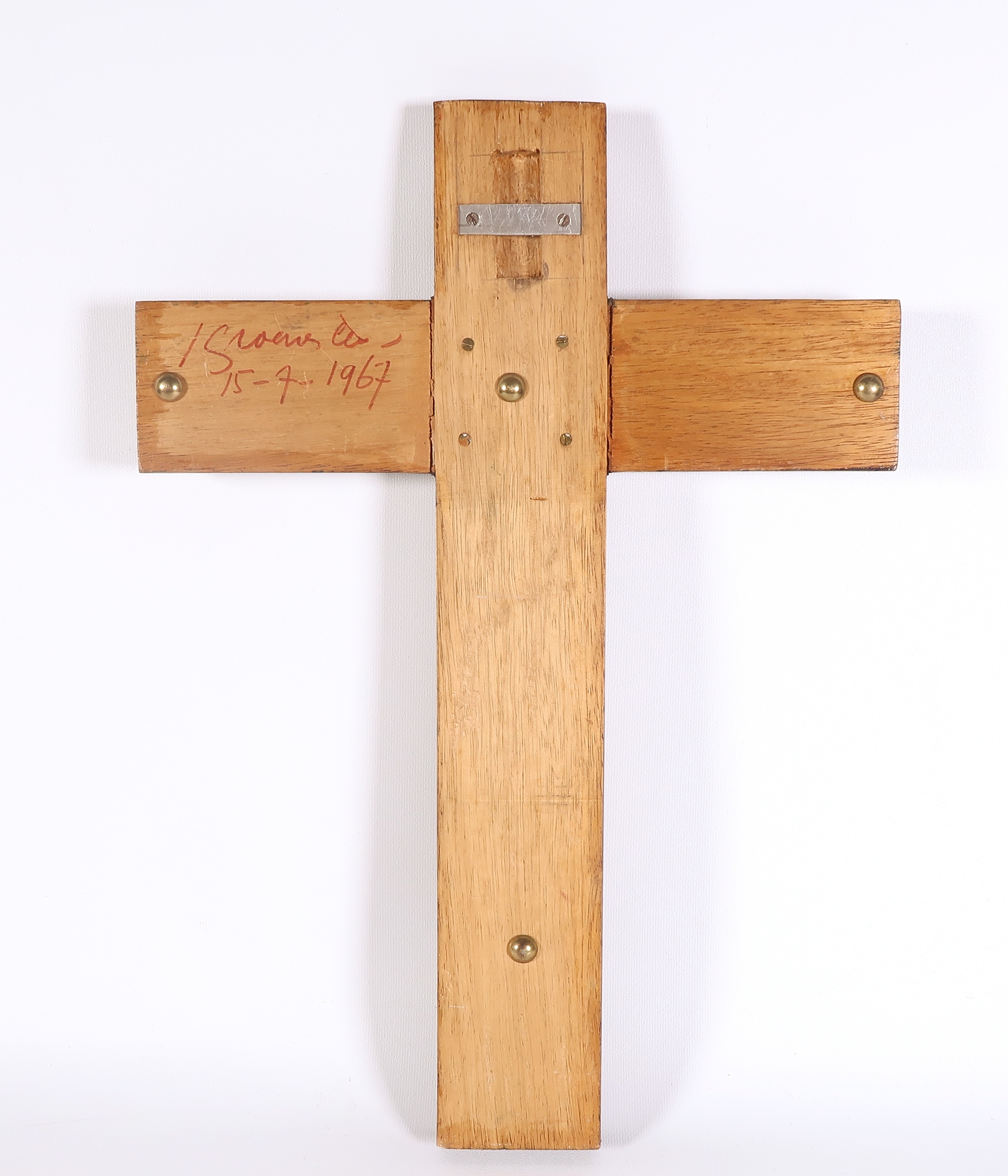 Jan Groenestein - Olieverf op paneel, Christus aan het kruis kopen? Bied vanaf 125!