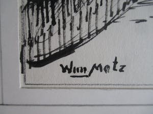 Wim Motz - Pentekening Tuin kopen? Bied vanaf 50!