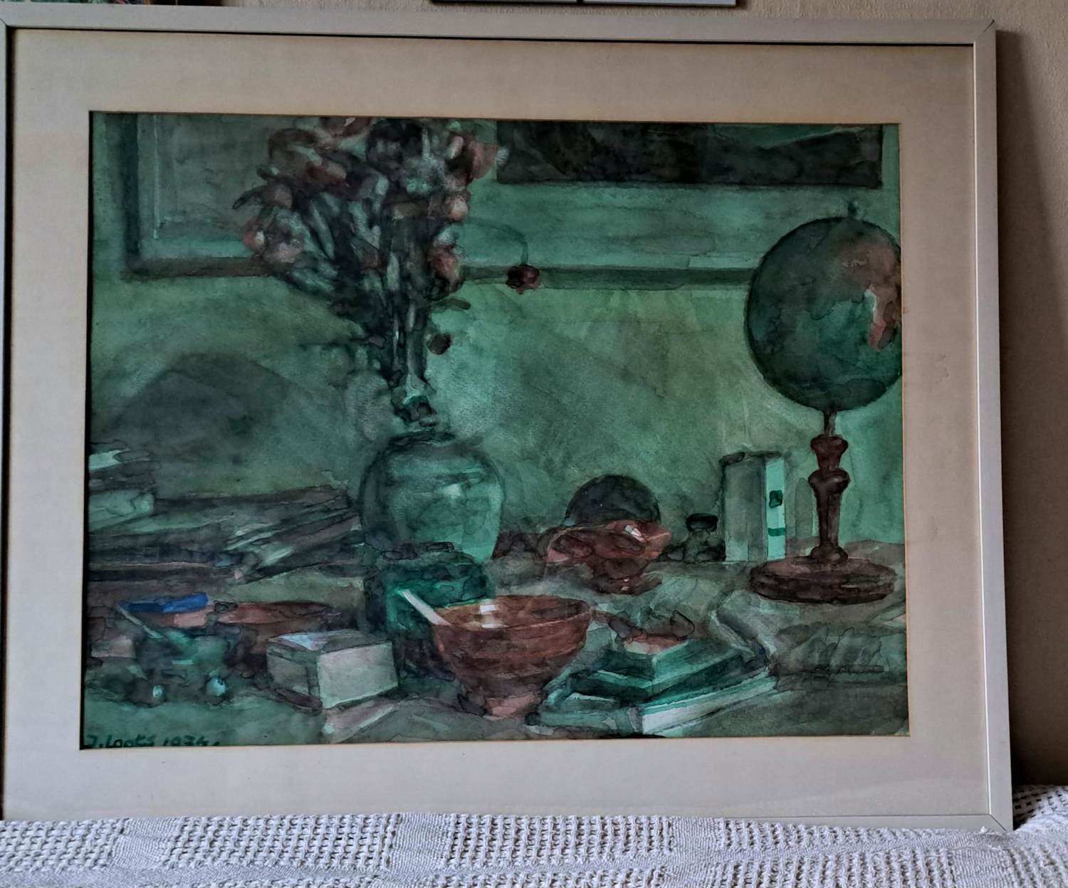 Jan Loots - Stilleven met globe kopen? Bied vanaf 250!