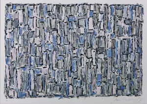 Jan Wolkers - Zeefdruk op papier, Winterbeelden VI - Ingelijst kopen? Bied vanaf 200!