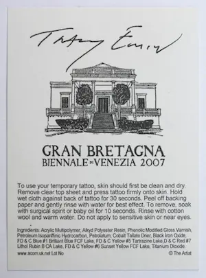 Tracey Emin - Singing Bird - Tattoo 2007 - verso druksign. Laatste kans vanaf € 1,= kopen? Bied vanaf 1!