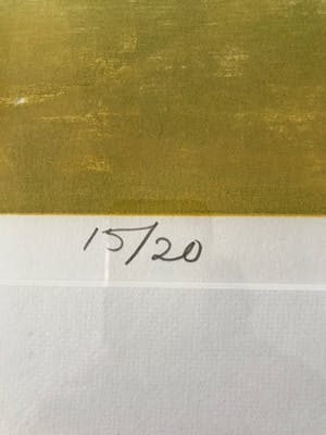 Frank Dekkers - houtsnede van landschap (mooi ingelijst) kopen? Bied vanaf 150!