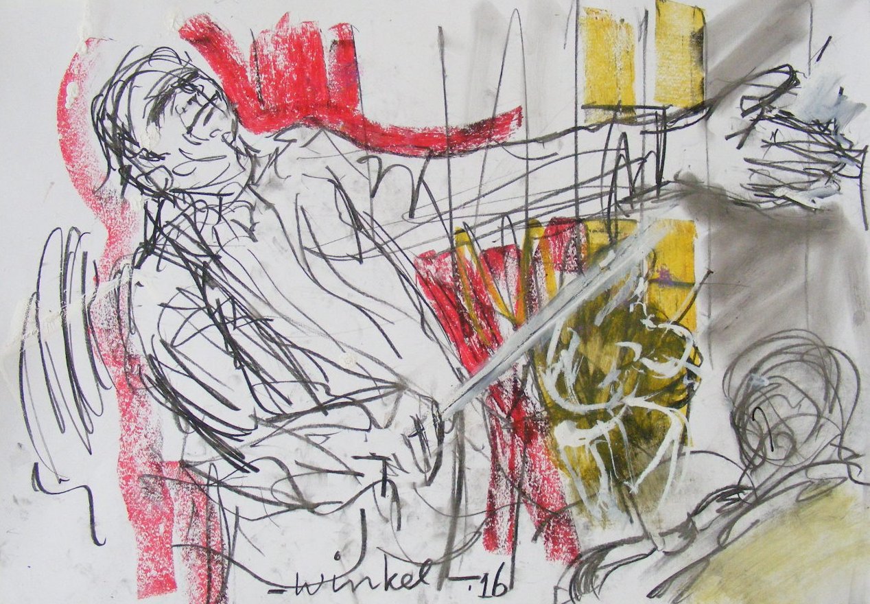 Arien Winkel - gemengde techniek-Dirigent- kopen? Bied vanaf 50!