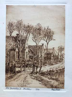Piet de Vries - Zes Friesland etsen verkocht voor € 50!