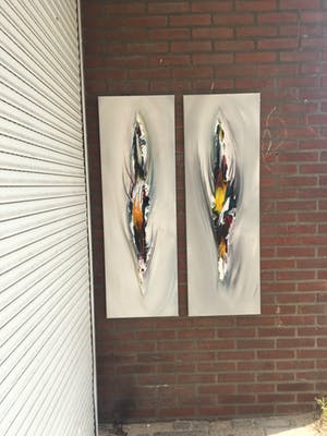 Gena Genadyj - Abstract Twee Luik kopen? Bied vanaf 200!