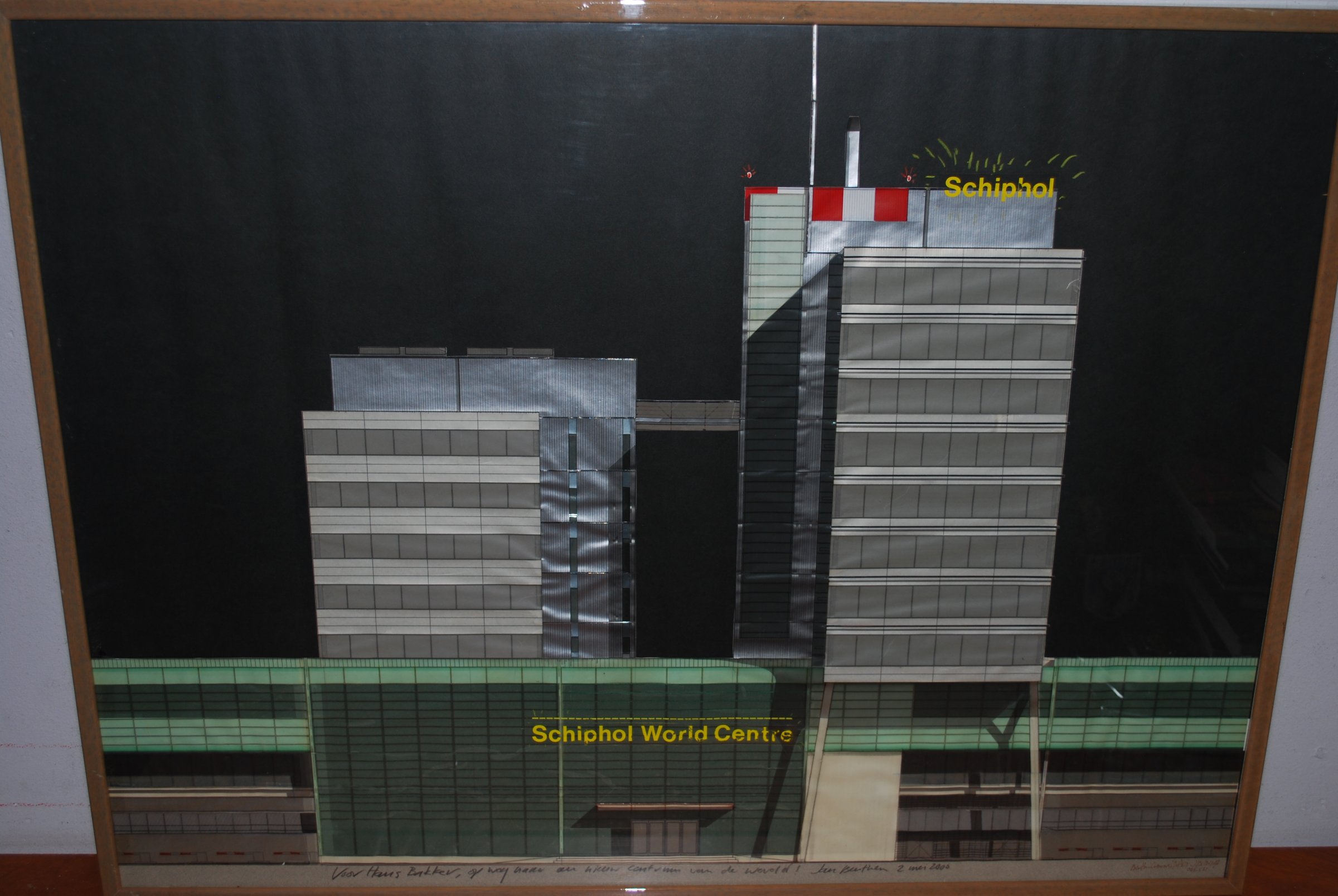 AcheterJan Benthem - ontwerpcollage Schiphol? Enchérissez de 1600!