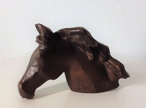 Fernand Vanderplancke - Bronzen hoofd van paard kopen? Bied vanaf 120!