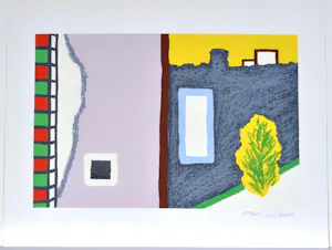 Roger Raveel - Geluidloze tuin - Zeefdruk - Gesigneerd - 42x55 cm - 1977 kopen? Bied vanaf 1350!