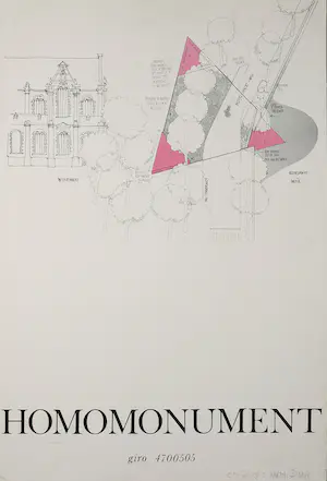 AcheterKarin Daan - Zeefdruk op karton, Ontwerp Homomonument? Enchérissez de 1!