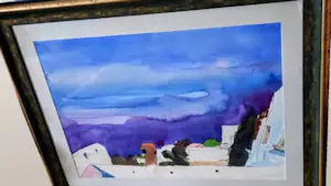 Friedrich Schiemann - Aquarell Gemälde Südliche Landschaft 1981 signiert Größe 80 x 100 cm kopen? Bied vanaf 320!