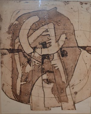 Cees Kortlang - ets, abstract kopen? Bied vanaf 65!