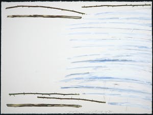 John van 't Slot - Gouache, Doorntakken kopen? Bied vanaf 60!