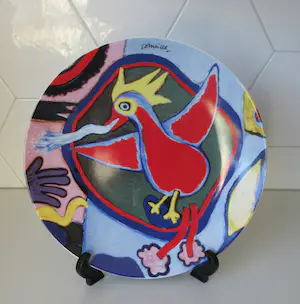 Corneille - Vuurvogel- Het originele porseleinen bord kopen? Bied vanaf 40!