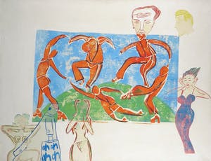 Eva Hilhorst - Collage op doek, La Danse I kopen? Bied vanaf 1!