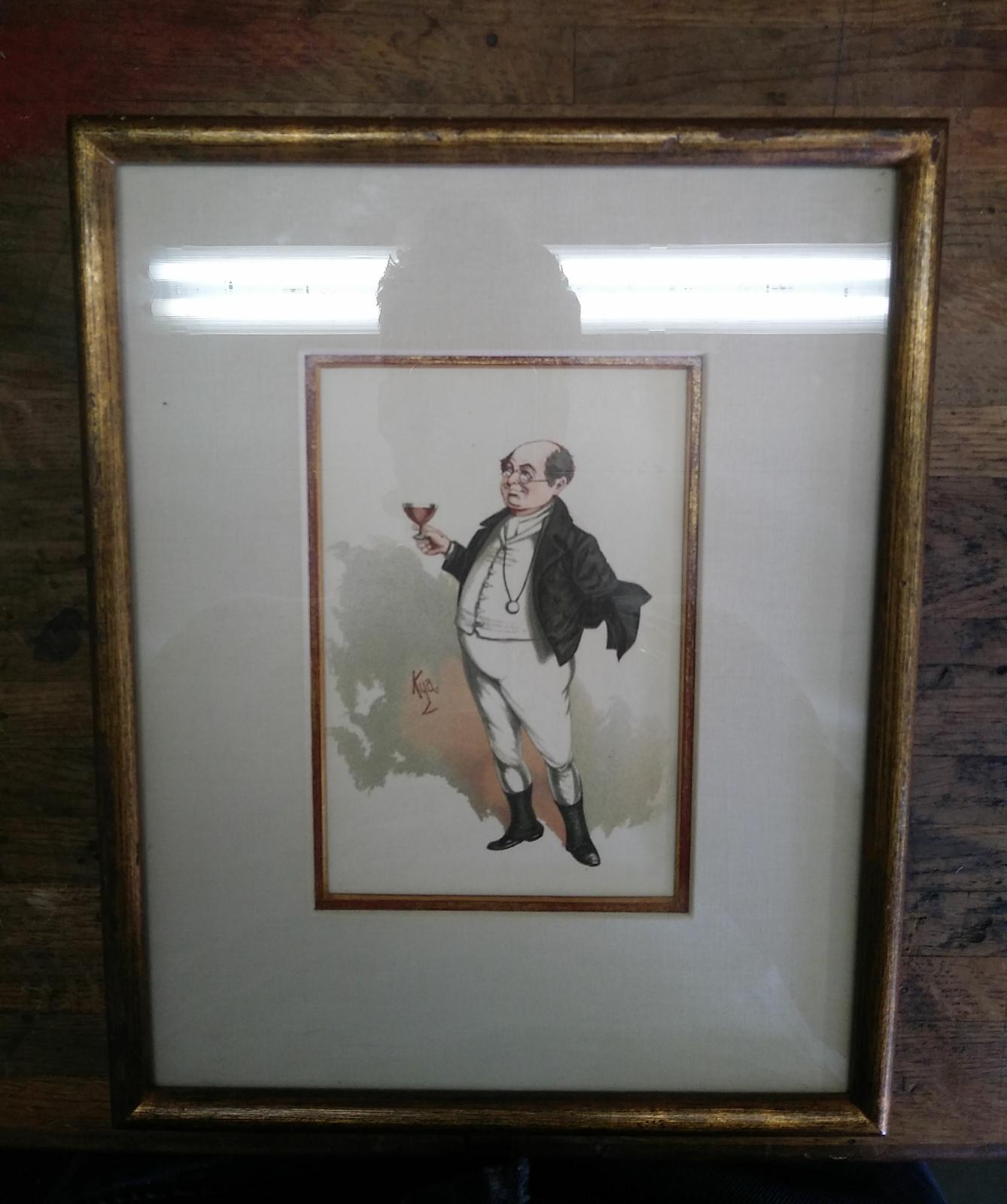 Niet of onleesbaar gesigneerd - Man met wijnglas gesigneerd KYA kopen? Bied vanaf 1!