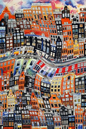 Elena Polyakova - Vrolijk Amsterdam kopen? Bied vanaf 75!