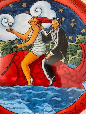 Jacques Tange - 2 grote design borden "Name Artwork" kopen? Bied vanaf 48!