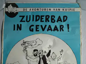Opland - en (naar) Hergé (Kuifje): 3x Affiche Zuiderbad Amsterdam – 1979-1980 kopen? Bied vanaf 1!