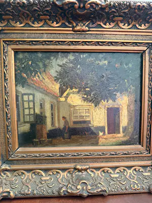 Jacob van Rossum - Vrouw met emmer en kippen op een hoeve kopen? Bied vanaf 110!