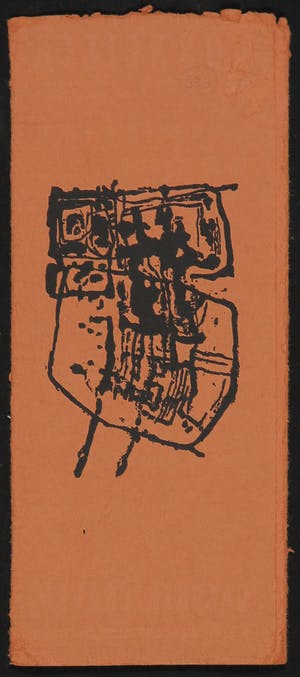 Corneille - Zeldzame vroege uitnodiging met zwart reliëfdruk, met de hand gesigneerd kopen? Bied vanaf 1!