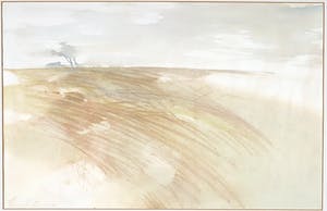 Wim de Bruin - Aquarel op papier, Landschap kopen? Bied vanaf 1!