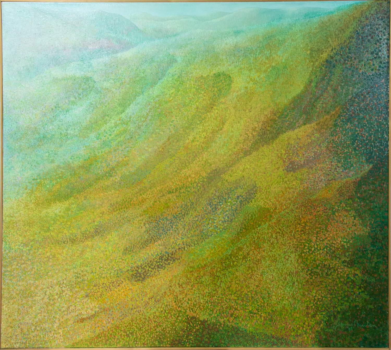 Janus Nuiten - Olieverf op doek, Berglandschap Frankrijk- Ingelijst kopen? Bied vanaf 200!