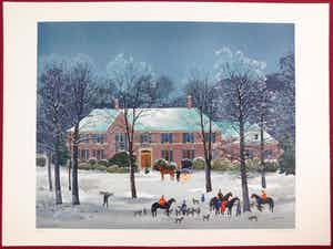 Michel Delacroix - La Chasse d'Hiver verkocht voor € 40!
