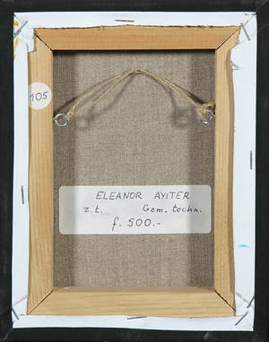 Eleanor Ayiter - Gemengde techniek (o.a. collage) op doek, Zonder titel kopen? Bied vanaf 1!