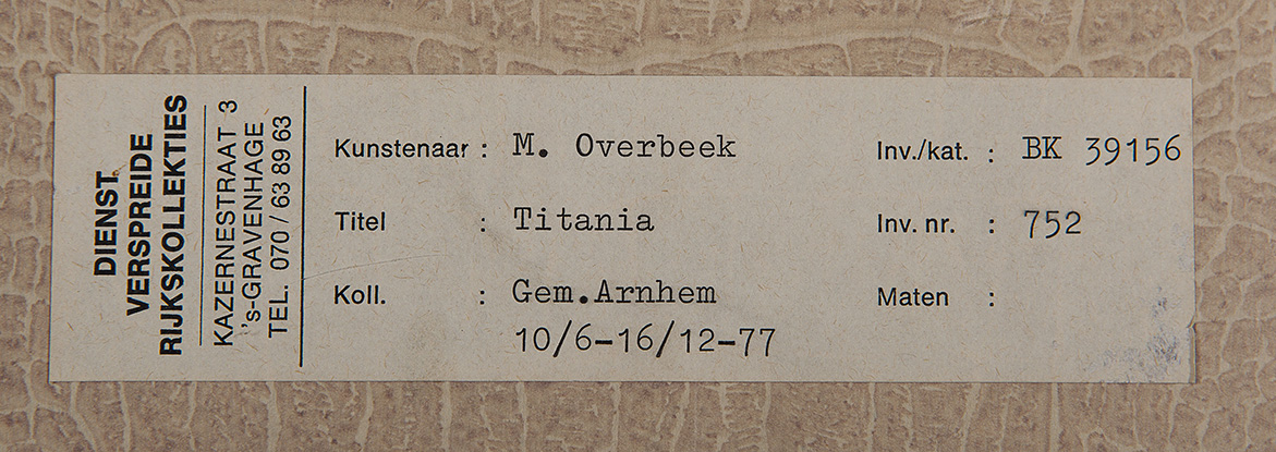 Madelon Overbeek - Titania - Kleurpotlood en goudverf op papier - BKR Arnhem kopen? Bied vanaf 10!